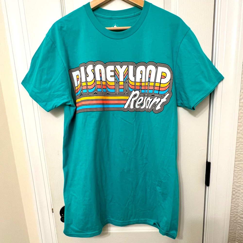 Disneyland• Retro Style Tee • Color: Teal Blue • Size Large